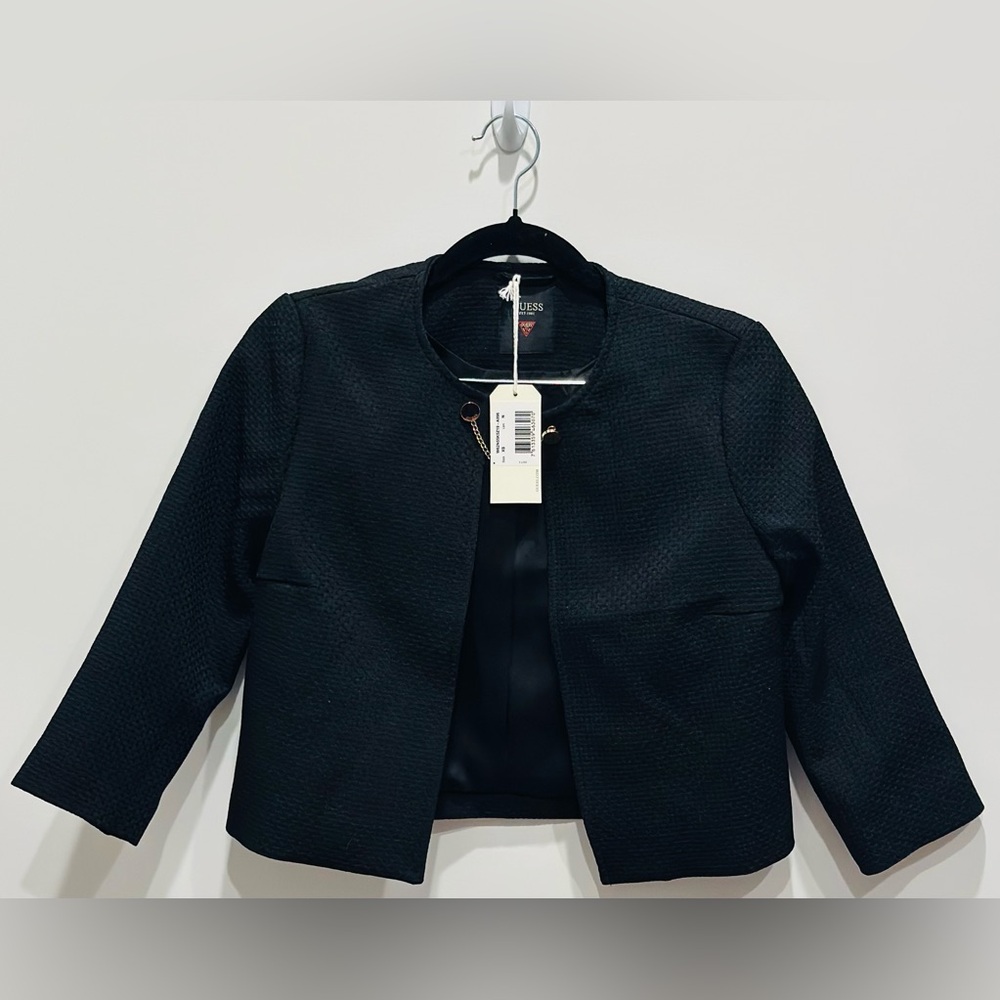 Guess- Chic Black Textured Jacket